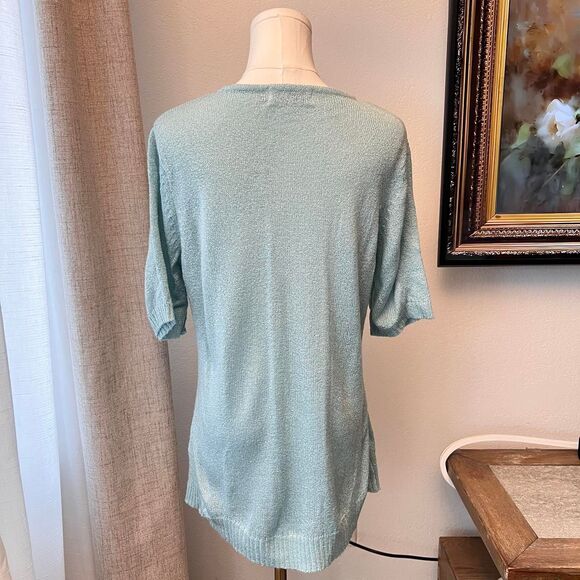 Honor Millburn Women's Blue and Green Dress -  Size 14/16 - Picture 5 of 7